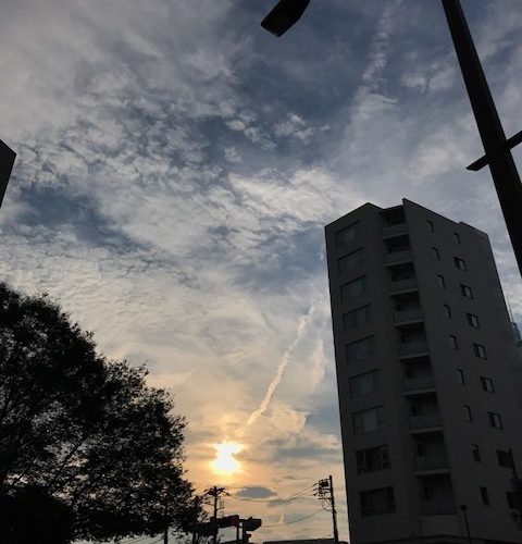 曲編集と夕暮れ